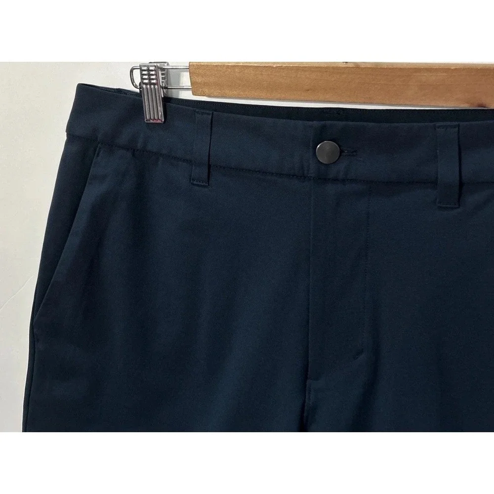 Mens Lululemon ABC Commission Golf Shorts Relaxed Navy Performance LM7A83S‎ 30